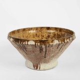 ATA LARGE BOWL GRENISH BROWN VINTAGE
